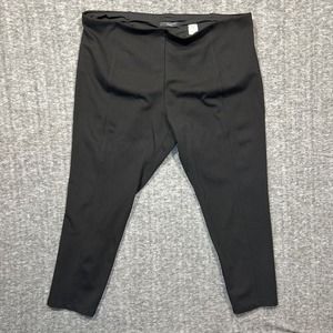 T TAHARI Womens Black Tummy Control Pull On Legging Pants Sz 2XL  Capsule Staple